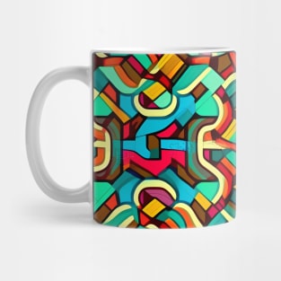 Psychedelic Retro Pattern Mug